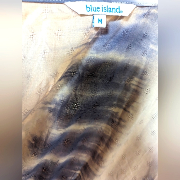 Blue Island Beach Cover up Size M. NWOT - Picture 7 of 9